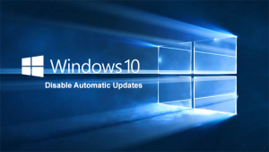How to stop windows 10 updates