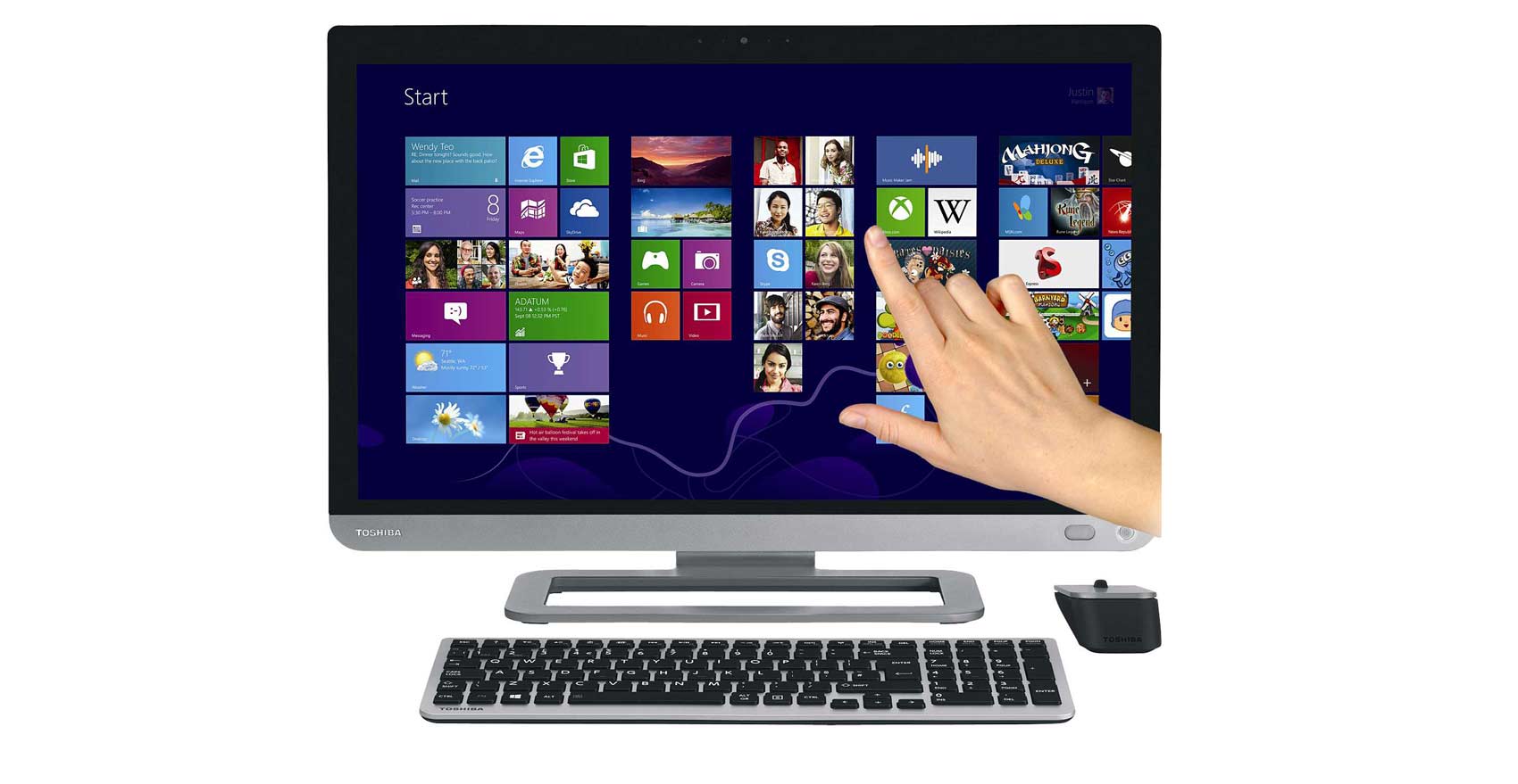 touchscreen desktop computer